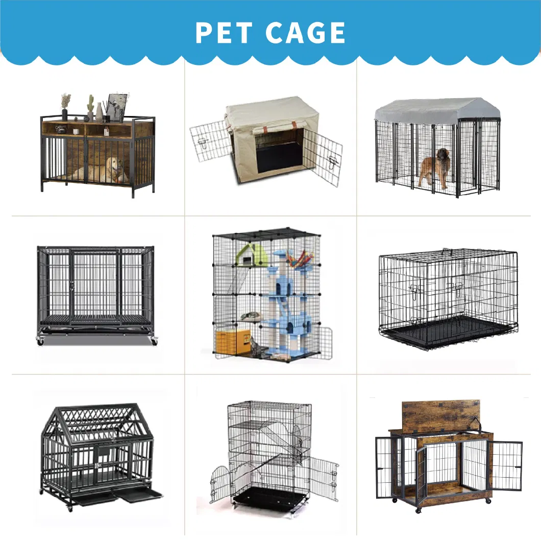 Heavy Duty Metal Frame Outside Pen Playpen Dog Run House with UV &amp; Waterproof Cover and Secure Lock for Large to Small
