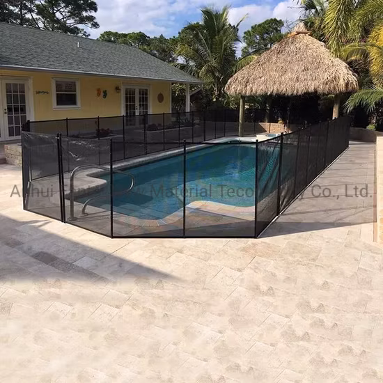 Temporary Removable Vinyl PVC Coated Polyester Mesh Garden Baby Guard Swimming Pool Barrier Safety Fence