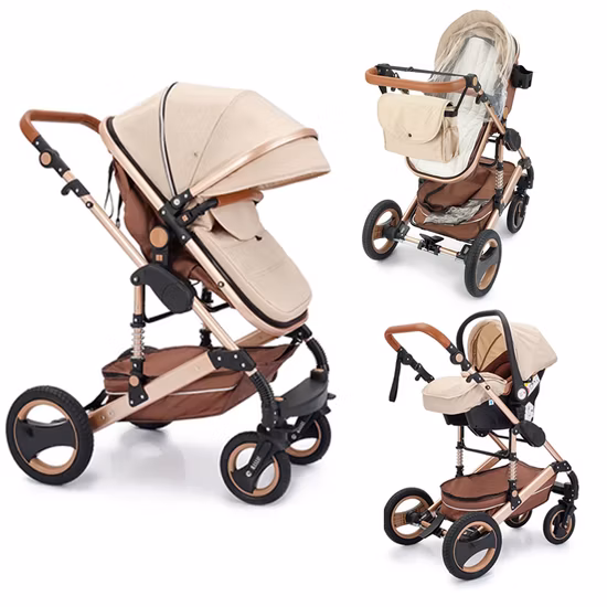 2023 Licensed New Style Toddler Folding Carseat Safety Buggy Baby Travel Pram Stroller